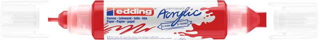 Een Acrylmarker edding e-5400 3D double liner verkeersrood koop je bij VHK Kantoorartikelen