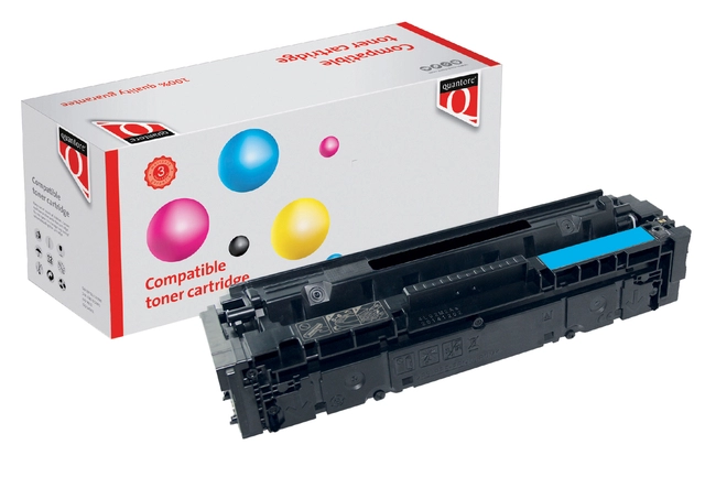 Een Tonercartridge Quantore alternatief tbv Canon 054H blauw koop je bij VHK Kantoorartikelen