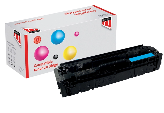 Een Tonercartridge Quantore alternatief tbv Canon 054 blauw koop je bij Hoekmankantoorartikelen.nl