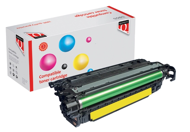 Een Tonercartridge Quantore alternatief tbv HP 655A CF452A geel koop je bij VHK Kantoorartikelen