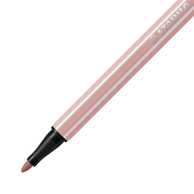 Een Viltstift STABILO Pen 68/28 medium donkerblush koop je bij VHK Kantoorartikelen