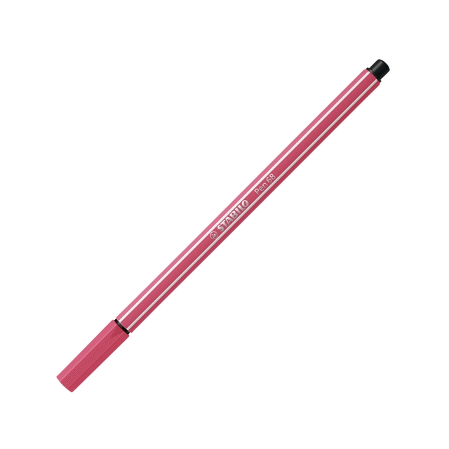 Een Viltstift STABILO Pen 68/49 medium aardbeienrood koop je bij VHK Kantoorartikelen