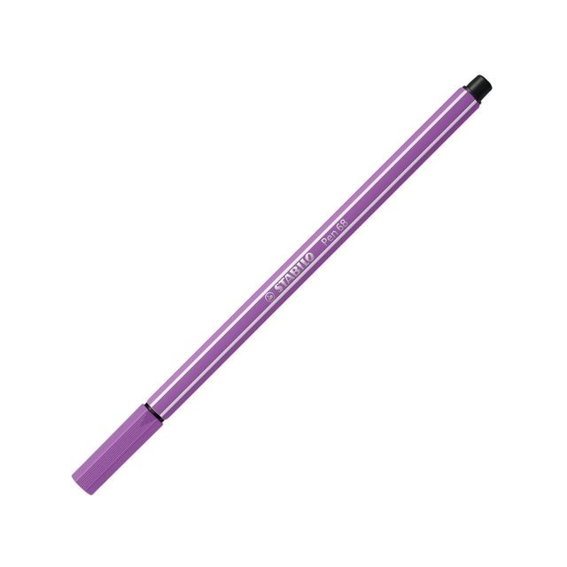 Een Viltstift STABILO Pen 68/60 medium vergrijsd violet koop je bij VHK Kantoorartikelen