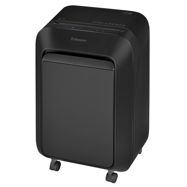 Een Papiervernietiger Fellowes Powershred LX210 snippers 4x12mm zwart koop je bij VHK Kantoorartikelen