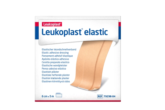 Een Wondpleister Leukoplast elastisch 5mx6cm koop je bij VHK Kantoorartikelen