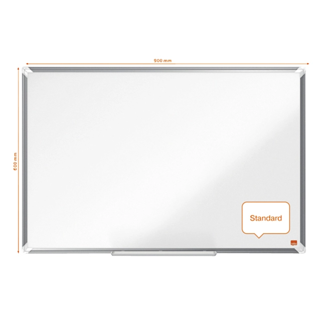 Een Whiteboard Nobo Premium Plus 60x90cm emaille koop je bij VHK Kantoorartikelen