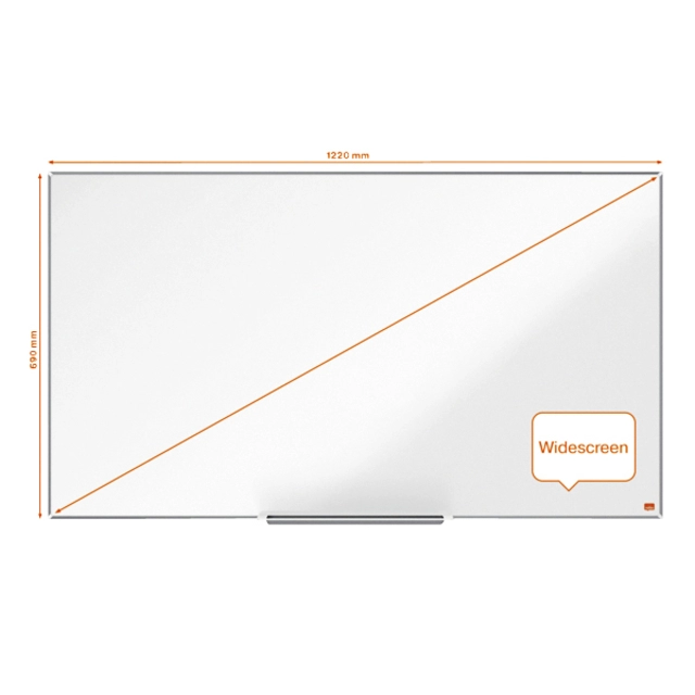 Een Whiteboard Nobo Impression Pro Widescreen 69x122cm emaille koop je bij VHK Kantoorartikelen