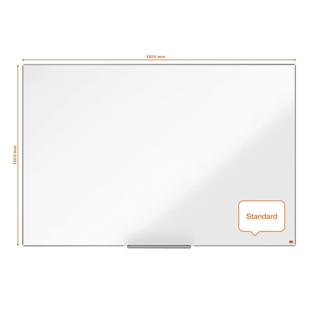 Een Whiteboard Nobo Impression Pro 100x150cm emaille koop je bij Hoekmankantoorartikelen.nl