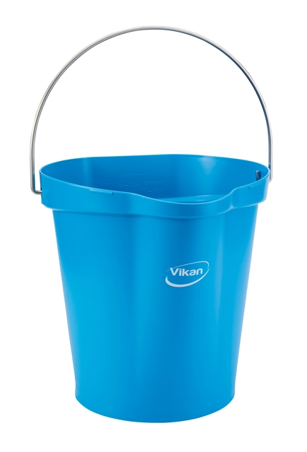 Een Emmer Vikan met schenktuit en maat 12l blauw koop je bij VHK Kantoorartikelen