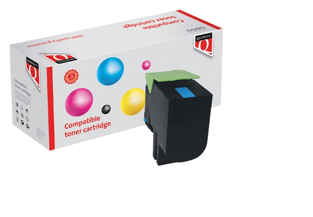 Een Tonercartridge Quantore alternatief tbv Lexmark 71B0H20 blauw koop je bij VHK Kantoorartikelen