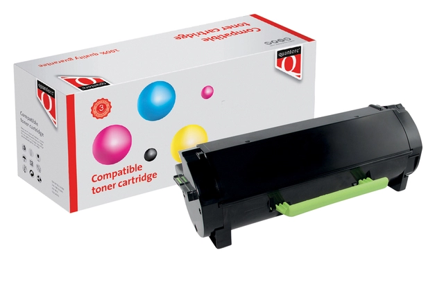 Een Tonercartridge Quantore alternatief tbv Lexmark 60F2000 zwart koop je bij VHK Kantoorartikelen