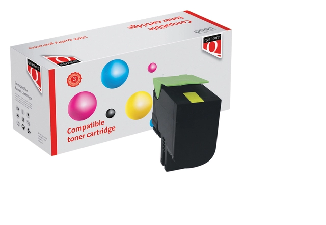 Een Tonercartridge Quantore alternatief tbv Lexmark 71B0H40 geel koop je bij VHK Kantoorartikelen