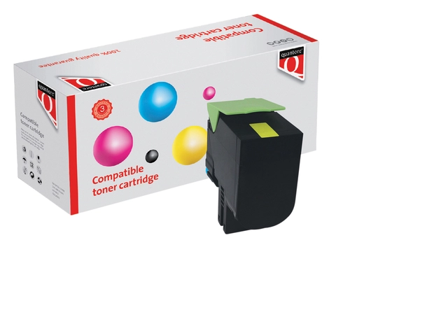 Een Tonercartridge Quantore alternatief tbv Lexmark 70C0X40 geel koop je bij Hoekmankantoorartikelen.nl