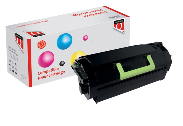 Een Tonercartridge Quantore alternatief tbv Lexmark 52D2X00 zwart koop je bij VHK Kantoorartikelen