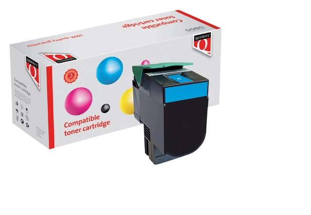 Een Tonercartridge Quantore alternatief tbv Lexmark C544X2CG blauw koop je bij VHK Kantoorartikelen