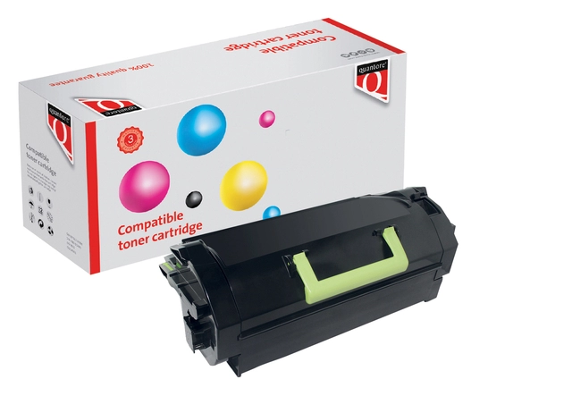 Een Tonercartridge Quantore alternatief tbv Lexmark 53B2H00 zwart koop je bij VHK Kantoorartikelen