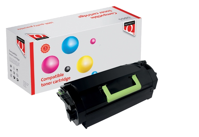 Een Tonercartridge Quantore alternatief tbv Lexmark 62D2X00 zwart koop je bij VHK Kantoorartikelen