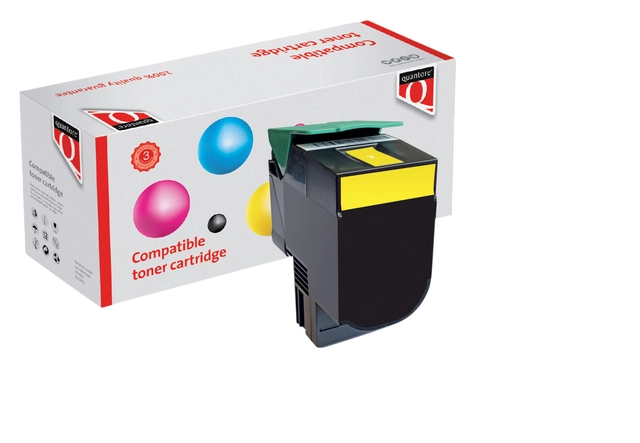 Een Tonercartridge Quantore alternatief tbv Lexmark C544X2YG geel koop je bij VHK Kantoorartikelen