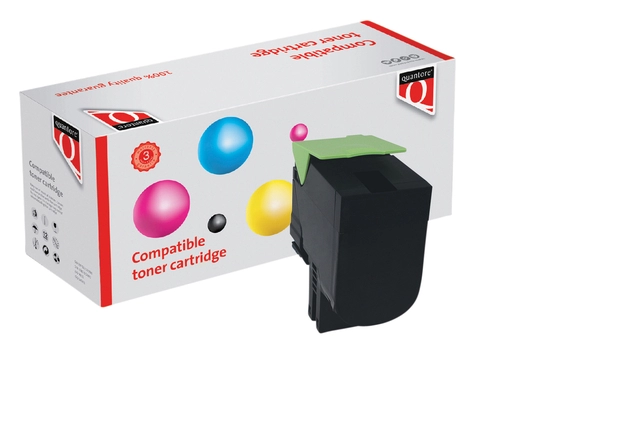 Een Tonercartridge Quantore alternatief tbv Lexmark 70C0X10 zwart koop je bij Hoekmankantoorartikelen.nl