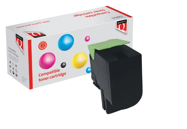 Een Tonercartridge Quantore alternatief tbv Lexmark 24B6011 zwart koop je bij VHK Kantoorartikelen