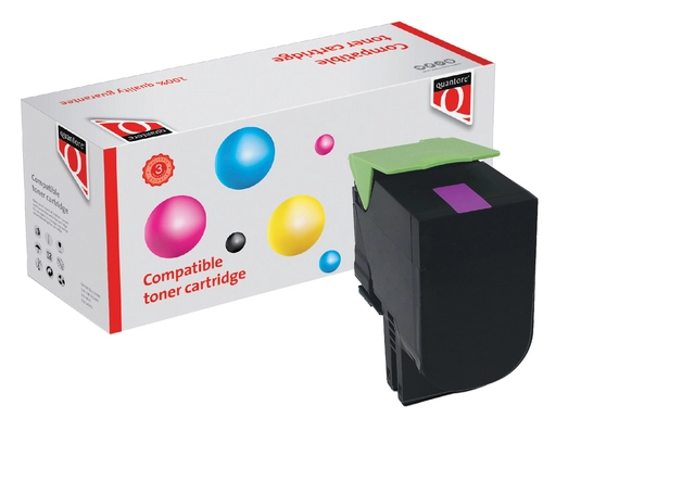 Een Tonercartridge Quantore alternatief tbv Lexmark 24B6009 rood koop je bij VHK Kantoorartikelen