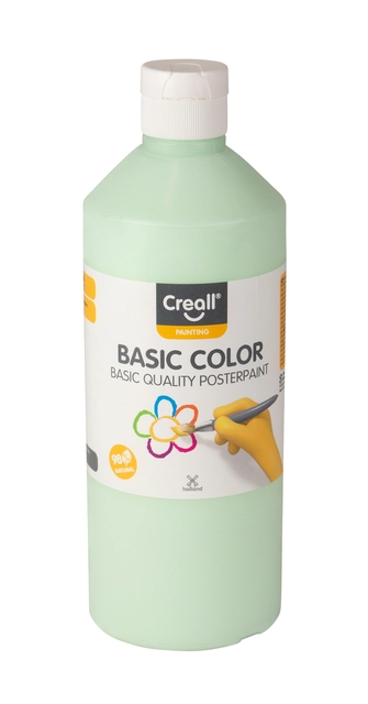 Een Plakkaatverf Creall basic pastel groen 500ml koop je bij VHK Kantoorartikelen