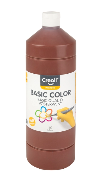 Een Plakkaatverf Creall basic donkerbruin 1000ml koop je bij VHK Kantoorartikelen