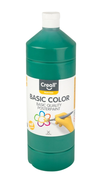 Een Plakkaatverf Creall basic donkergroen 1000ml koop je bij VHK Kantoorartikelen