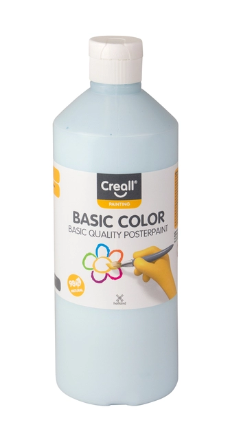 Een Plakkaatverf Creall basic pastel blauw 500ml koop je bij VHK Kantoorartikelen