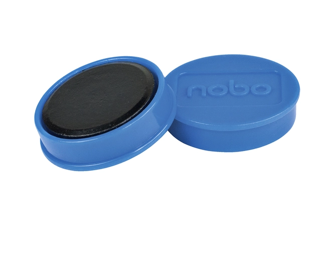 Een Magneet Nobo 32mm 800gr blauw 10 stuks koop je bij Hoekmankantoorartikelen.nl