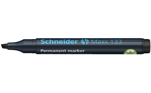 Een Viltstift Schneider Maxx 133 beitel 1-4mm zwart koop je bij VHK Kantoorartikelen