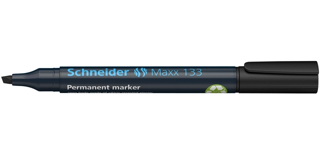 Een Viltstift Schneider Maxx 133 beitel 1-4mm zwart koop je bij VHK Kantoorartikelen