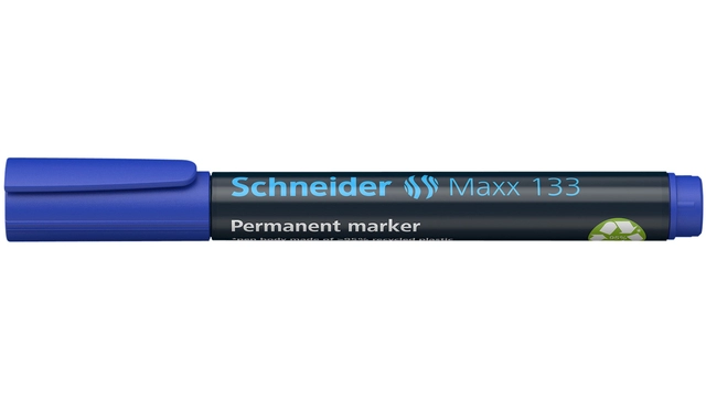 Een Viltstift Schneider Maxx 133 beitel 1-4mm blauw koop je bij VHK Kantoorartikelen