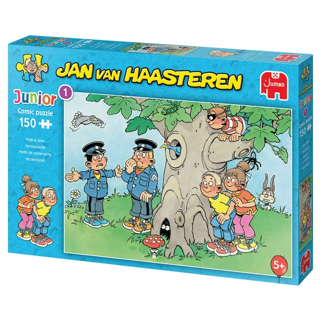 Een Puzzel Jan van Haasteren Junior verstoppertje 150 stukjes koop je bij The Cartridge Shop bvba