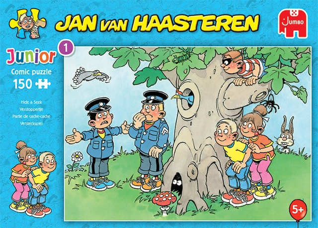 Een Puzzel Jan van Haasteren Junior verstoppertje 150 stukjes koop je bij The Cartridge Shop bvba