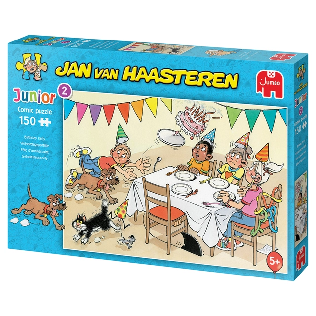 Een Puzzel Jan van Haasteren Junior Verjaardagspartijtje 150 stukjes koop je bij The Cartridge Shop bvba