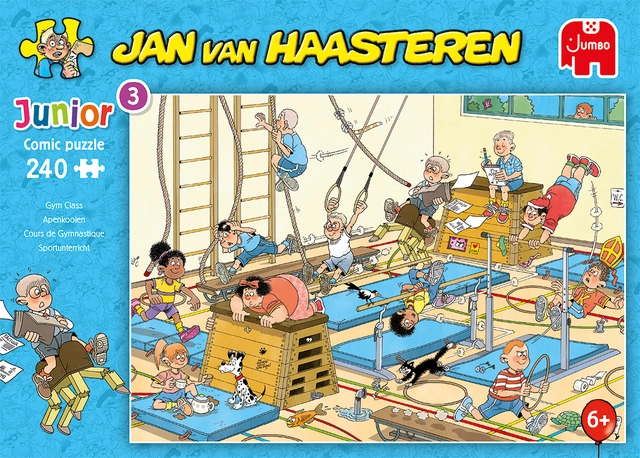 Een Puzzel Jan van Haasteren Junior Apenkooien 240 stukjes koop je bij The Cartridge Shop bvba