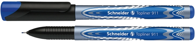 Een Fineliner Schneider Topliner 911 0.4mm blauw koop je bij VHK Kantoorartikelen