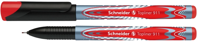 Een Fineliner Schneider Topliner 911 0.4mm rood koop je bij VHK Kantoorartikelen