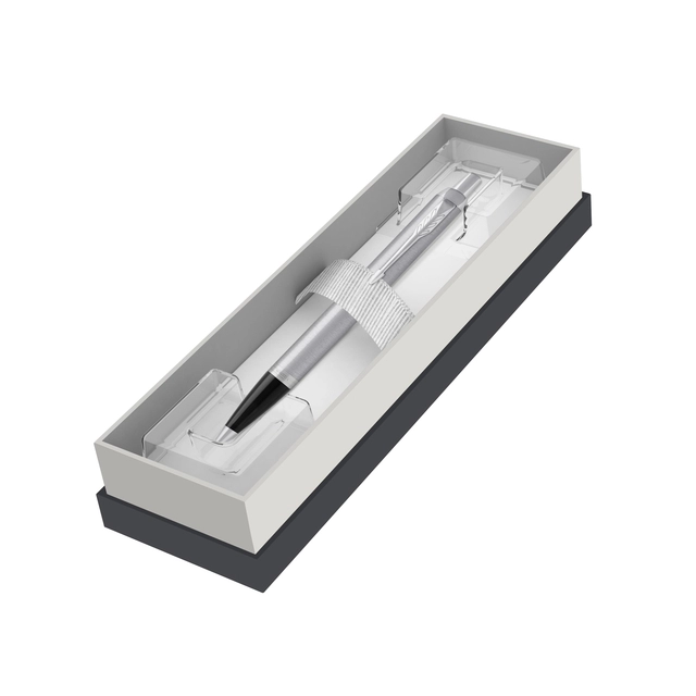 Een Balpen Parker IM stainless steel CT M blister à 1 stuk koop je bij VHK Kantoorartikelen