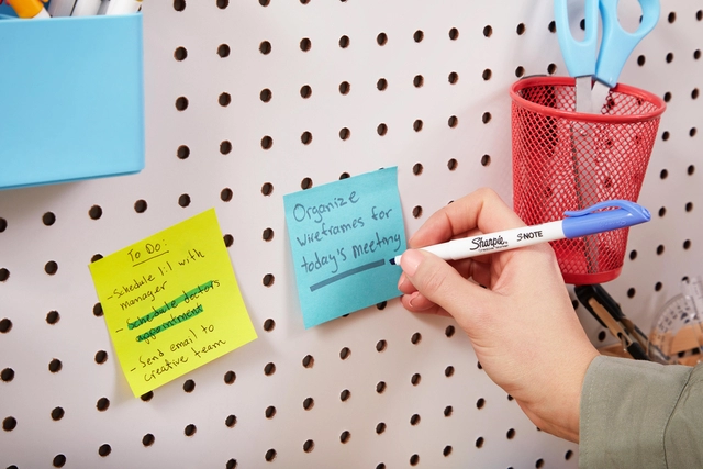 Een Markeerstift Sharpie S-note assorti blister à 12 stuks koop je bij VHK Kantoorartikelen