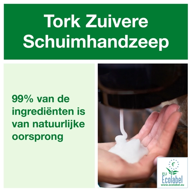 Een Handzeep Tork Clarity S4 foam 1000ml 520201 koop je bij VHK Kantoorartikelen