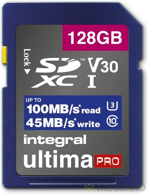 Een Geheugenkaart Integral SDHC-XC 128GB koop je bij VHK Kantoorartikelen