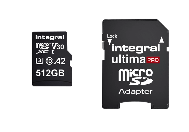 Een Geheugenkaart Integral microSDXC 512GB koop je bij VHK Kantoorartikelen