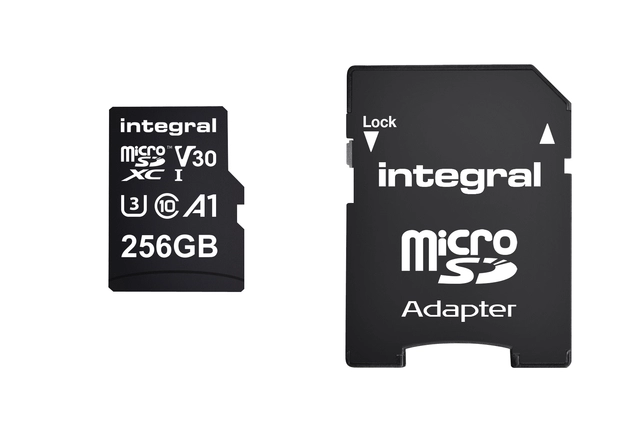 Een Geheugenkaart Integral microSDXC 256GB koop je bij VHK Kantoorartikelen