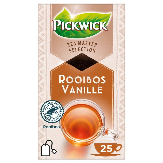 Een Thee Pickwick Master Selection rooibos vanille 25st koop je bij VHK Kantoorartikelen