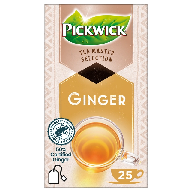 Een Thee Pickwick Master Selection ginger 25st koop je bij VHK Kantoorartikelen