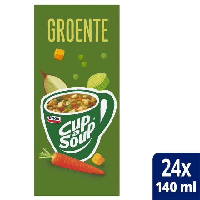 Een Cup-a-Soup Unox groente 24x140ml koop je bij Hoekmankantoorartikelen.nl