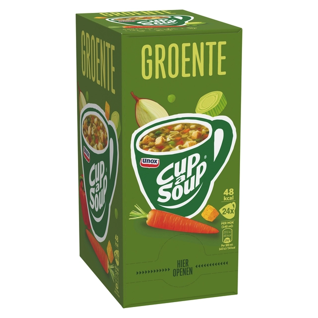 Een Cup-a-Soup Unox groente 24x140ml koop je bij Hoekmankantoorartikelen.nl