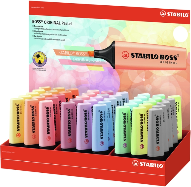 Een Markeerstift STABILO BOSS Original 70/45 pastel assorti koop je bij VHK Kantoorartikelen